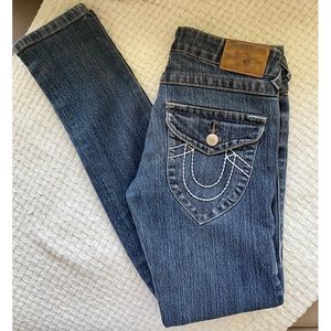 Y2K True Religion Skinny Jean, Low Rise, Sz 27